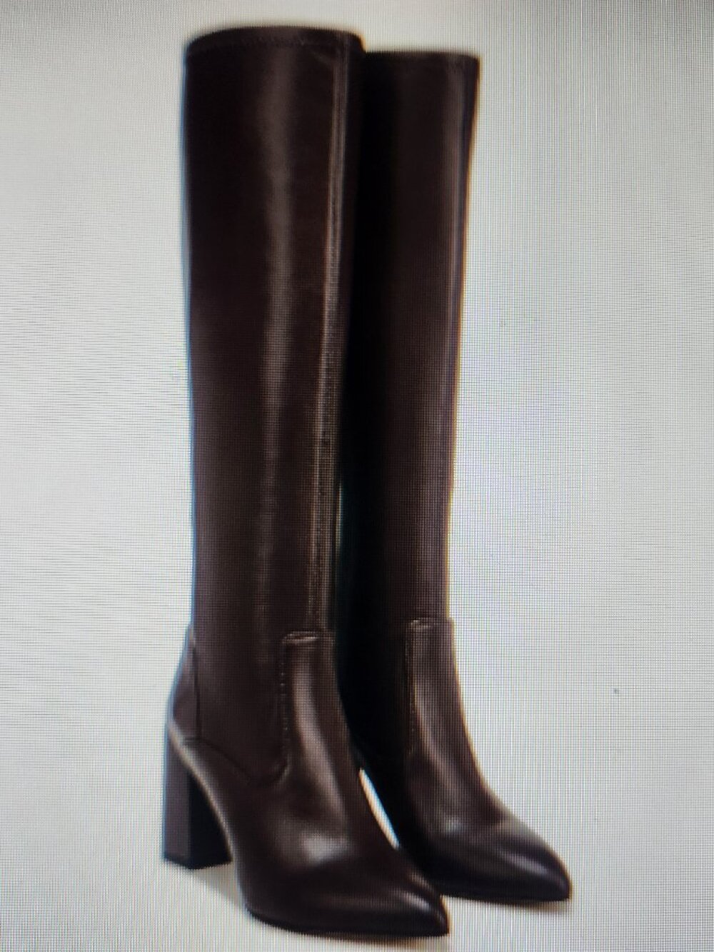 Franco Sarto Brown "Katherine" Heeled Boots. NWT. Size 6.5 Wide Calf